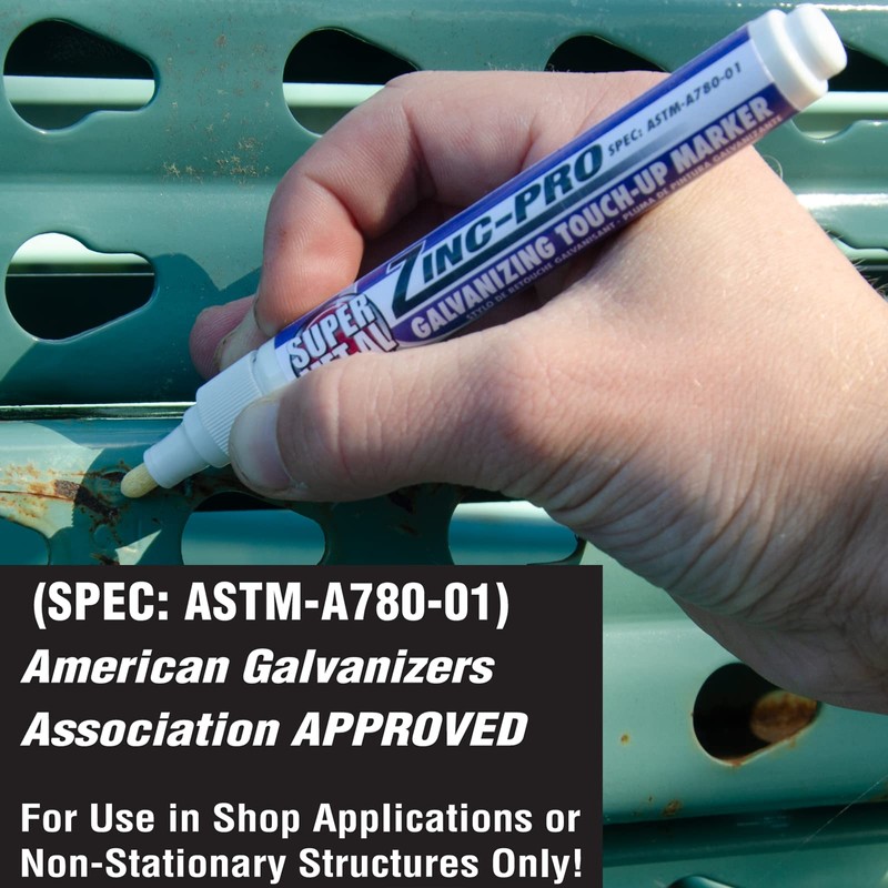 Super Met-Al Zinc-Pro Galvanizing Touch-Up Marker, 9 mL [3 PACK]