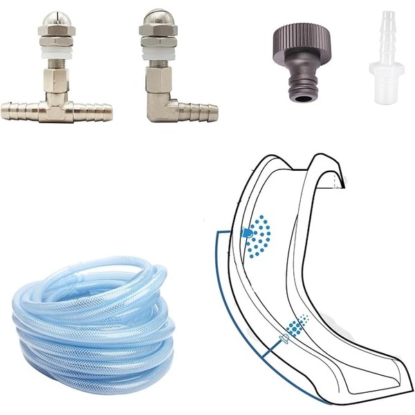 Pool Slide Spray Kit, Pool Slide Hose Kit, Swimming Pool