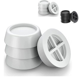 4 PCS Rubber Feet Pad for Washing Machine, Anti-vibration Rubber Feet Pad for Washing Machine Washing Machine Stabilizer for Washing Machines Frames Table (white)