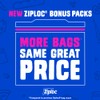 Ziploc Quart Food Storage Slider Bags, Power Shield Technology for