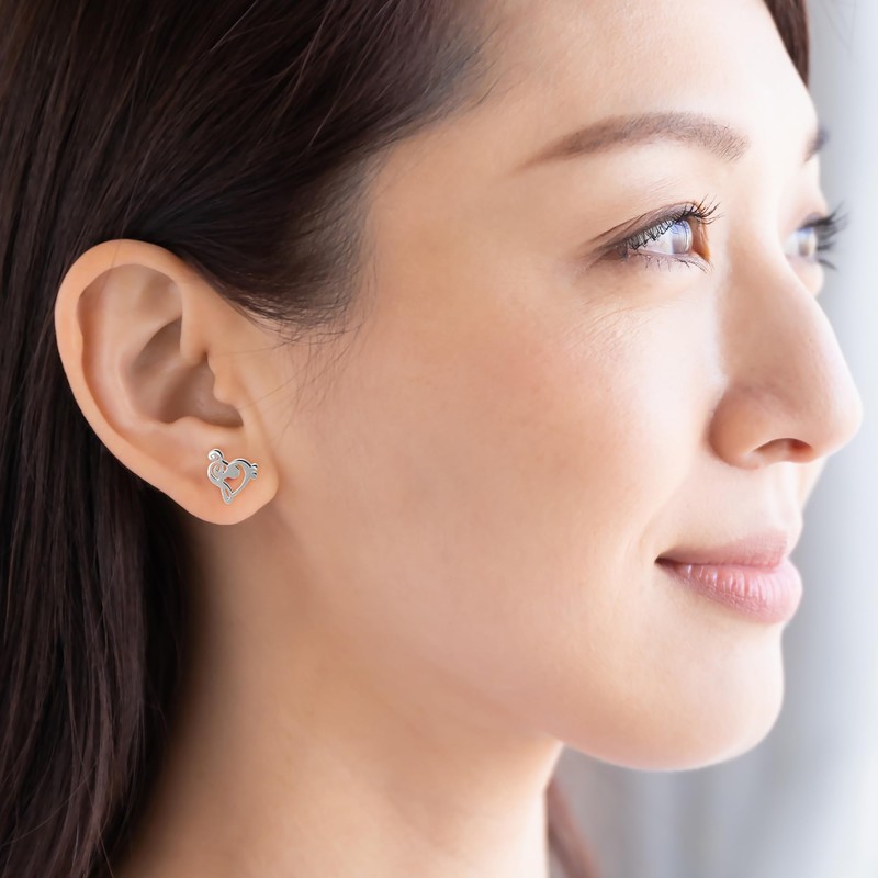 Sterling Silver Treble Clef Earrings