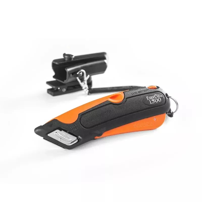 EasyCut Box Cutter 1500 Orange + 81 Count Blades Pack