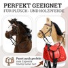 Esposita Bitless Bridle for Wooden Horses Red Large