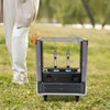 12U Portable Rolling Network Rack, Stereo Rack with Caster Wheels,