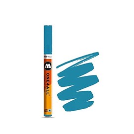 Molotow ONE4ALL Acryl-Marker, 2 mm, stoßblau, 1 Stück (127.205) Paint Marker - 4mm Shock Blue