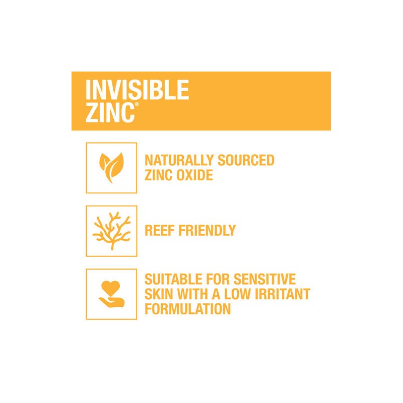 Invisible Zinc Sport Mineral Sunscreen SPF 50+ Cream 100mL