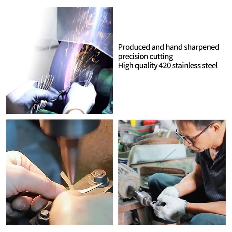 Nail Scissors Cuticle Scissors Stainless Steel Curved Tip for Baby