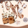 Capybara ID Card Holder with Strap, Capybara Card Holder ID