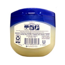 Vaseline Rich Conditioning Petroleum Jelly, Cocoa Butter 7.5 oz (Pack of 10)