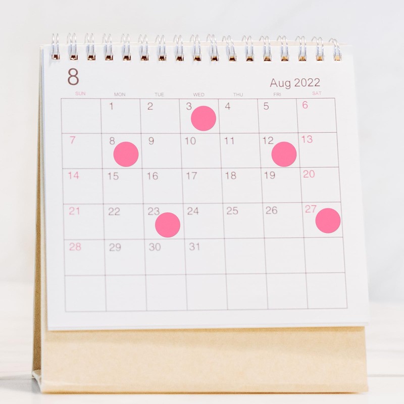 Round Stickers Pink 13mm Circle Labels with Color Coding Dot