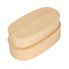 Wooden Bento Boxes Double Wood Color Bento Lunch Box Portable