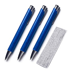 Forbidden Pen 3 x Cheat Ballpoint Pens, Cheat Ballpoint Pens with Cheat Sheet, for Exams, 3 x Cheat Pens, Students for School, Graduation