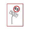 Oops. You Hit Sixty-Five. Funny Road Sign 65th Birthday Card