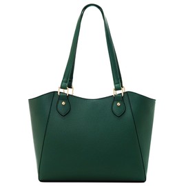 CHICAROUSAL Tote Bag for Women Large Handbags and Purses for Women PU Leather Womens Shoulder Bags (alz Navy Green YB)