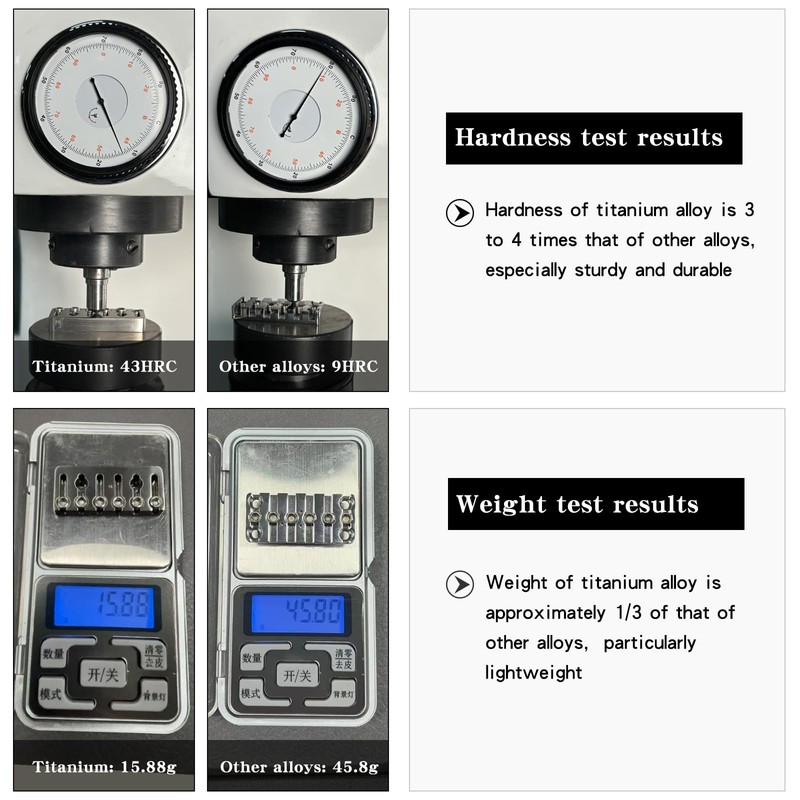 OVSAL Guitar Bridge String Locks 6 String Guitar Locking Nut