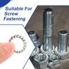 PATIKIL M10 Internal Tooth Lock Washers, 100Pcs 304 Stainless Steel