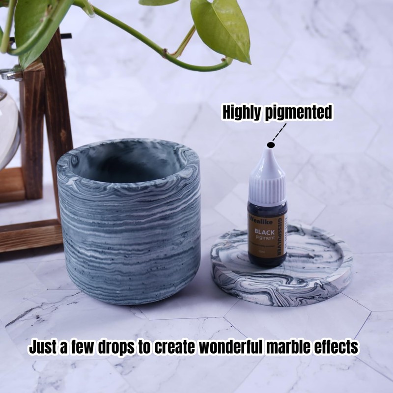 Wealike Water-Based Pigment 0.34oz/10ml x 9 Set for Eco Resin