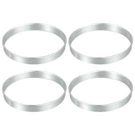 X AUTOHAUX 4 Pcs 74.1mm to 72.6mm Universal Car Hub Centric Rings Silver Tone