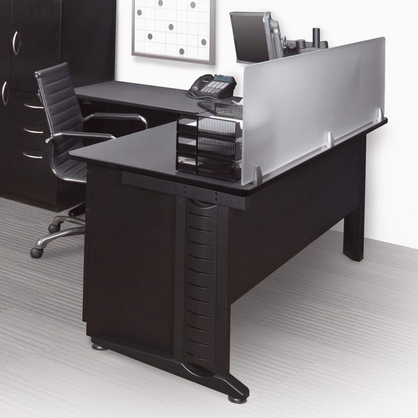 Regency Fusion Computer Table Corner Leg, Matte Black