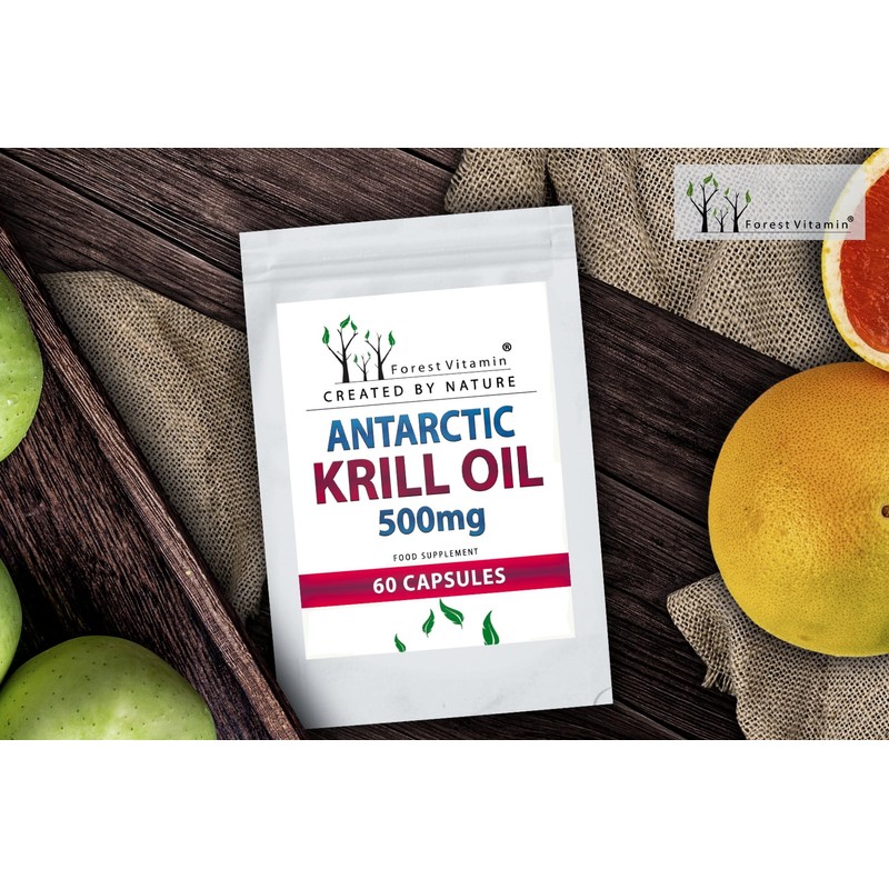 Forest Vitamin - Antarctic Krill Oil 500mg - 60 Kapseln