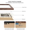 Hongkee 11x22 Newspaper Frame 2 Packs, Real Glass and Rustic