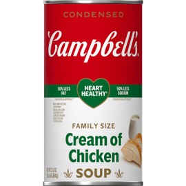 Campbell's Condensed Heart Healthy Cream of Chicken Soup, 22.6 oz Family Size Can