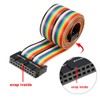sourcing map IDC Rainbow Wire Flat Ribbon Cable 20 Pins