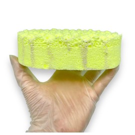 Lemon Crush Exfoliating Soap Sponge | Shower Puff | Tan Remover & Body Scrub | Exfoliating Body Wash | Lemon Body Wash | Father's Day Gift | Stocking Fillers | Valentine's Day Gift