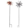 Sun Windmill Iron Weather Resistant Decorative Flower Wind Spinner with