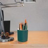 HANKOR Ceramic Pencil Holder for Desk - Cute Gold Trim