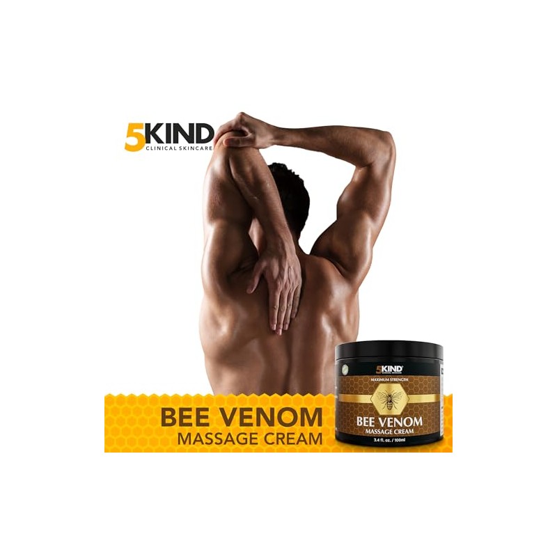5kind Maximum Strength Bee Venom Cream - Naturally Massage Joints