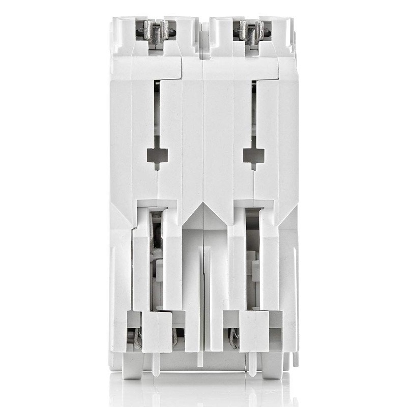 Leviton 20A 2-Pole Plug-On AFCI Branch Circuit Breaker, Hydraulic Magnetic,
