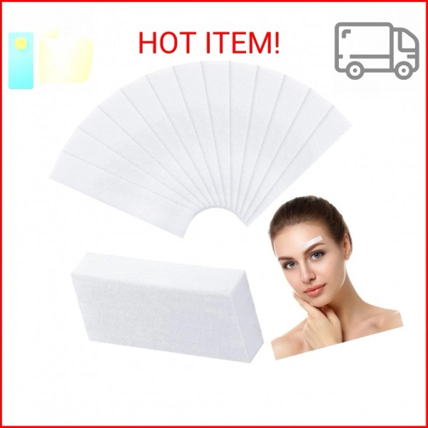 Maitys 400 Pieces Eyebrows Wax Strips Eyebrow Hair Removal Wax