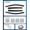 CXZHAZD Shatterproof Tape-On Rain Guards for Nissan Kicks 2025 2026