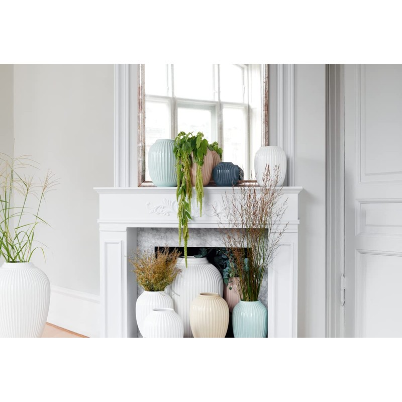 Kähler Hammershøi Vase, mint, 12,5 cm