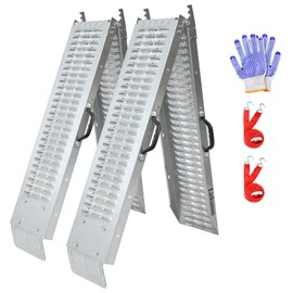 LIEKUMM Loading Ramp for Pickup Trucks, 74" L x 8.7" W Loading Ramp, 880LBS Capacity Shed Ramps, Steel Loading Ramps for Motorcycle, ATV, Lawn Mower and Carts, Pack of 2