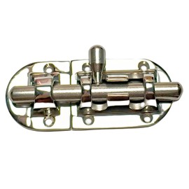 Heavy Duty Long Locker Door Lock Latch 316 Stainless Steel Marine Safety Sliding Lock Barrel Bolt Buckle for Boat Door/Window/Hatch (2-3/8in x 1-1/5in)