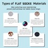 FLAT SOCKS No Show Socks, Sockless Liner, No Slipping, No