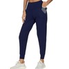 Kcutteyg Women's Joggers with Pockets, High Waisted Jogging Pants for Women Workout Yoga Tapered Soft Pants (Navy Blue, Small)