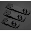 3" Black Heavy Duty Secure Door Latch Hasp and Staple