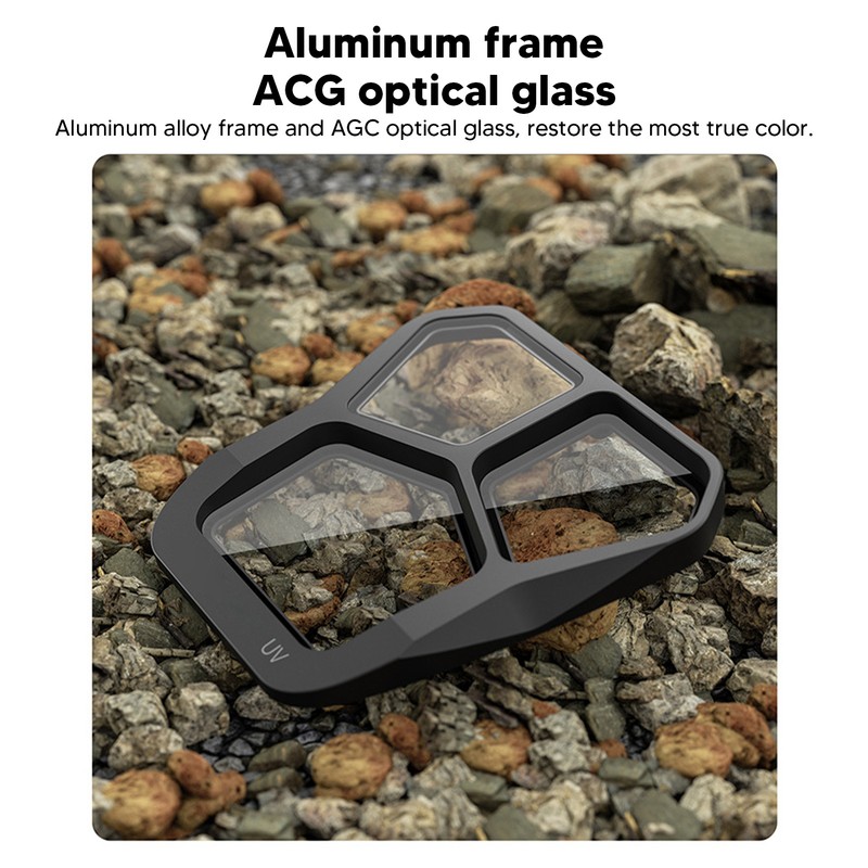 Drone UV Filter Waterproof Matte Black High Accuracy Drone UV