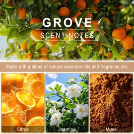 JUSTTOP Car Air Freshener,2Packs Wood Car Fresheners for men and women,Auto Scent Diffuser,Long-Lasting Car Interior Freshening Accessories(Grove-2Pack)