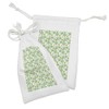 Ambesonne Gardening Fabric Pouch Set of 2, Buttercup Flowers Field