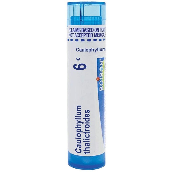 Boiron Caulophyllum thalictroides 6C, 80 pellets, homeopathic Medicine for Menstrual Cramps, 1 Count