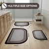 YDKGL Half Circle Bath Mat,Thin Bathroom Rugs Fit Under Door