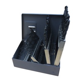 Gyros 45-32060 Premium (Made in USA) Industrial Grade High Speed Steel Black Oxide Drill Bit Set (60 Piece)