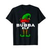 BUBBA Elf Family Christmas Group Matching PJ Gift T-Shirt, black