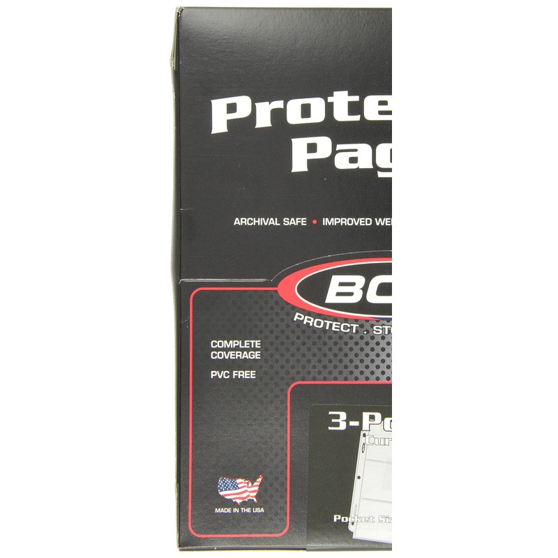 BCW Pro 3-Pocket Currency Page - 100 ct | Archival