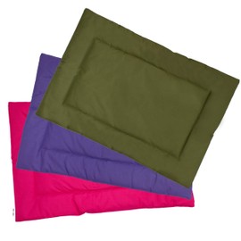 Downtown Pet Supply Two-Toned Waterproof Comfort Crate Mat Beds for Indoor/Outdoor Use (Light and Dark Pink, Small)