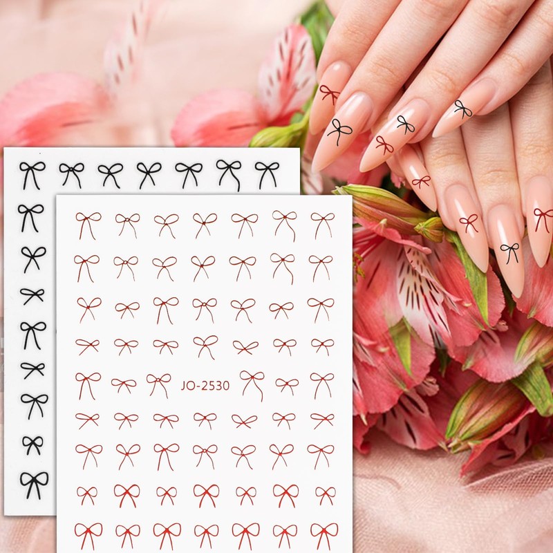 MWOOT 6 Sheets Nagelsticker Nagelfolie Fliege, Nail Art Stickers, Fliege